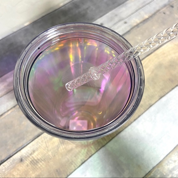 NEW Summer 2020 Starbucks Clear Iridescent Tumbler - Picture 13 of 15